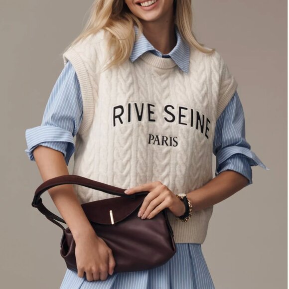 Anthropologie Cable Knit Style Vest - Picture 1 of 5